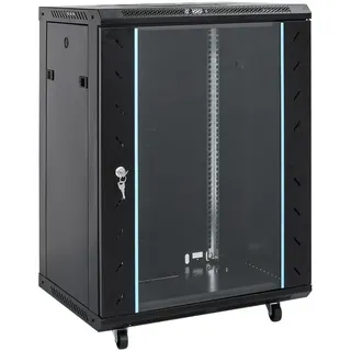vidaXL 15U Netzwerkschrank auf Rollen 19" IP20 60x45x86 cm"
