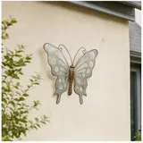 Hti-Living Metall Wanddekoration Schmetterling 44x35 cm dekorativ Vintage Look Gartenfigur