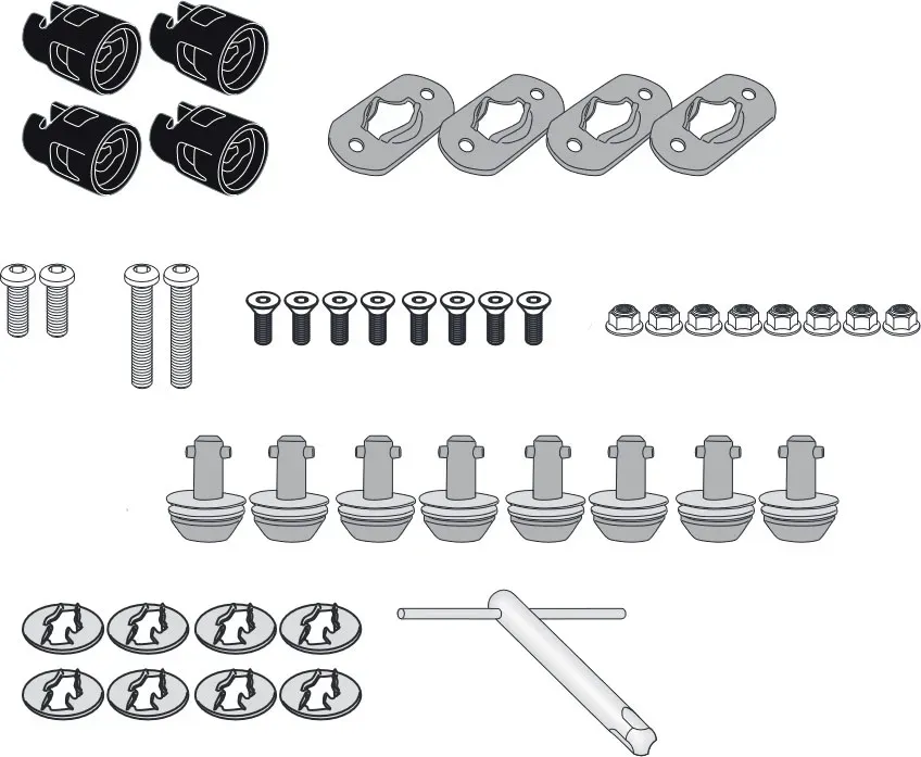 Givi RKIT Rapid Release, Schnellmontagesatz