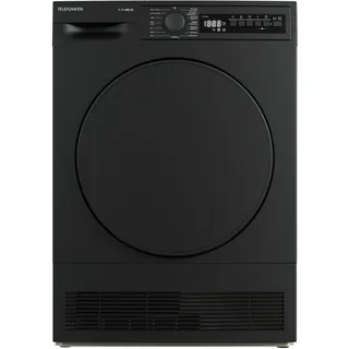 Telefunken T-11-400-DI Kondenstrockner / 7kg Trockner mit 15 Programmen, Startzeitvorwahl, Knitterschutz & reversierenden Trommelbewegungen, dark-inox