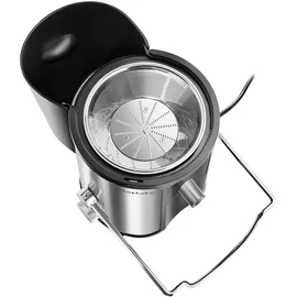 Tectake Entsafter Frufi, 2 Geschwindigkeitsstufen, Edelstahl, 600W