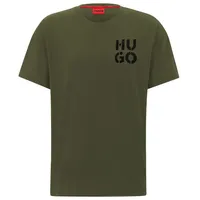 HUGO Underwear T-Shirt »SprayLogo T-Shirt«, mit Rundhalsausschnitt, grün