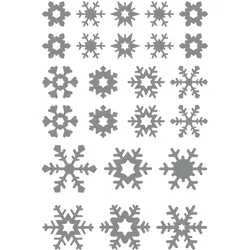 Maildor Initial, 20 Stickerbogen 10,5x16cm, Gold/Silber Weihnachten - Sortierung AE063O