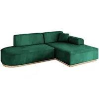 altdecor Ecksofa Ottomane Rechts IREA-L1 232x165x80 cm Grün