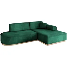 altdecor Ecksofa Ottomane Rechts IREA-L1 232x165x80 cm Grün