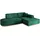 altdecor Ecksofa Ottomane Rechts IREA-L1 232x165x80 cm Grün