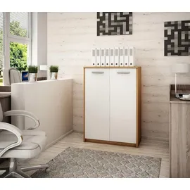 matkam Büroschrank 108 x 77 x 35 cm weiß