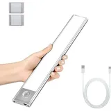 Led-schrankleuchte, Tragbare Automatische Schrankleuchte, Bewegungsmelderleuchte, Magnetische Kabellose Led-streifenleuchte Mit Usb-ladefunktion, Geeignet Für Schränke, Küchen, Treppen, Flure... (6000 K