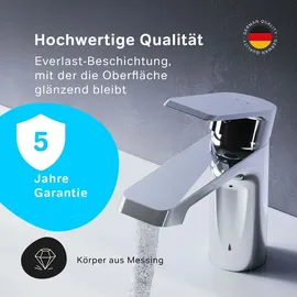 AM.PM Wasserhahn Bad Chrom Waschtischarmatur Bad Armatur Mischbatterie Waschbeckenarmatur Einhebelmischer Badezimmer