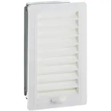 Upmann Lüftungsgitter Kunstst. 10x21 verstellbar mit Einbaur. 50142 weiß