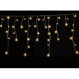 Gartenpirat Eisregen 24 m 960 LED warmweiß LED-Lichterkette außen innen Timer Flash-Effekt
