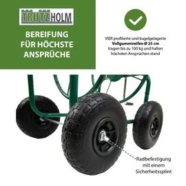Trutzholm Schlauchwagen Premium 92x57x78 cm grün