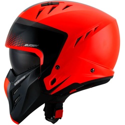 Suomy Armor Crew, Modularhelm - Matt Schwarz/Neon-Orange - L