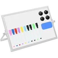 Relaxdays Whiteboard Tisch, 20x30 cm, magnetisch, 360° drehbar, mit
