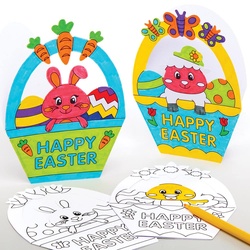 Osterkorb Bastelsets zum Ausmalen (pro Set 10) Bastelaktivitäten zu Ostern