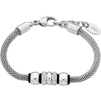 s.Oliver Armband 9240135 schwarz Edelstahl 21 cm