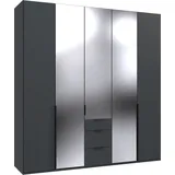 WIMEX Drehtürenschrank Mugano 225 x 236 x 58 cm Schwarz