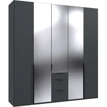 WIMEX Drehtürenschrank Mugano 225 x 236 x 58 cm Schwarz