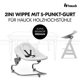 hauck Alpha Bouncer Premium Light grey, Grau