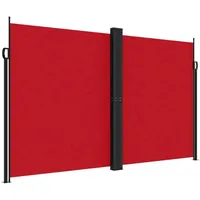 furnicato Seitenmarkise 200 x 600 cm Rot Stahl