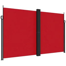 furnicato Seitenmarkise 200 x 600 cm Rot Stahl