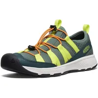 Keen Unisex Kinder Motozoa Sneaker, Sea Moss Scarlet Ibis,