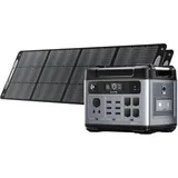 OUKITEL P2001 Plus Powerstation mit Solarpanel, Solar Generator mit Solarpanel 2x200W, 2400W Tragbare Powerstation für Wohnung Reise Camping