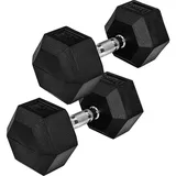 Movit® Hanteln Kurzhanteln Set 35kg Hexagon Kurzhantel Gewichte Gusseisen Gummi?