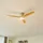 LUCANDE Faipari 26 cm Deckenventilator Nikkel/Holz