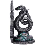 Nemesis Now Harry Potter Slytherin-Buchstütze, offizielles Lizenzprodukt, 20 cm, Kunstharz, Silber - Weihnachtsbaumanhänger