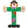 Sevi Holzbuchstabe T Clown ca. 10 cm