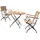 SonnenPartner Sitzgruppe Oxford Ø 90 x 75 cm Schwarz/Mehrfarbig