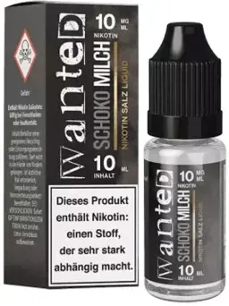 Wanted Schokomilch NicSalt Liquid 10ml / 10mg