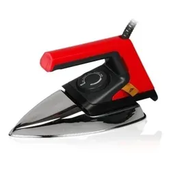 Eta 724690000 Bügeleisen Trocken-Bügeleisen Edelstahl-Bügelsohle 1000 W Rot, Edelstahl