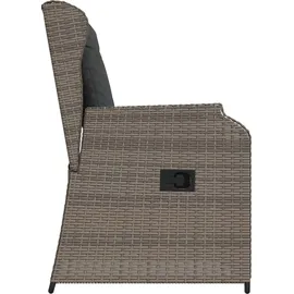 vidaXL Gartenbank 2 pcs 110 x 60 x 80 cm Grau