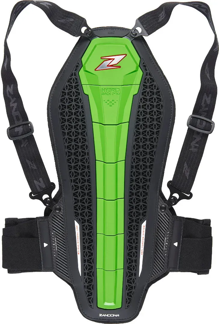 Zandona Hybrid Back Pro X7 Rückenprotektor, grün, Größe L für Männer
