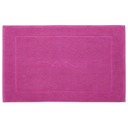 GANT Badematte - Duschvorleger, Frottee, Bio-Baumwolle, Logo, uni Pink 50x80cm
