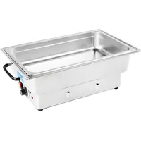Royal Catering Chafing Dish Elektro Warmhaltebehälter Speisenwärmer Edelstahl GN 1/1 Behälter - 100 mm