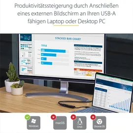 Startech StarTech.com USB Auf-slim-1920x1200 Hdmi-adapter - Black