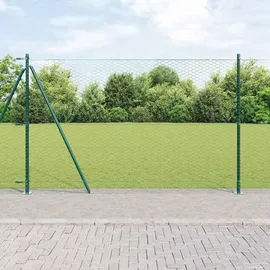 vidaXL Zaunpfosten 25 x 1,5 m Grün/Metall