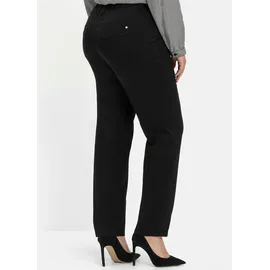 sheego Schlupfhose klassisch Schwarz 50