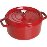 Staub Cocotte 26 cm rund kirschrot