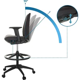 HJH Office Nestora Work Stoff Schwarz