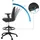 HJH Office Nestora Work Stoff Schwarz