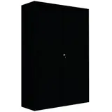 Lüllmann Aktenschrank 120 x 45 x 195 cm schwarz