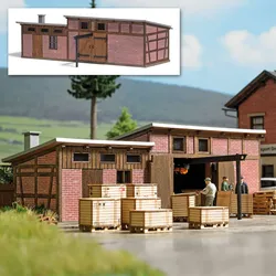 Alter Schuppen Bausatz Modell von Busch 1:87
