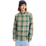 QUIKSILVER Motherfly Plaid LS Shirt Beige M