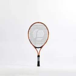 Tennisschläger Kinder - TR130 21 Zoll besaitet orange fluoreszierendes Neonorange|SCHWARZ No Size