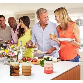 luxuskollektion Gerippte Trinkgläser 0,35 l 4-tlg.