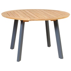 Tisch Diana - 125 cm rund Beine Aluminium anthrazit